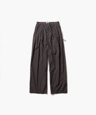 【エイトン/ATON】のCOTTON LAWN タックワイドパンツ CHARCOAL GRAY|ID: prp329100003906192 ipo3291000000027345302