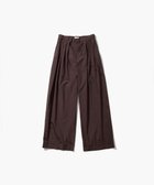 【エイトン/ATON】のCOTTON LAWN タックワイドパンツ BROWN|ID: prp329100003906192 ipo3291000000029654753