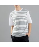 【ジョゼフ オム/JOSEPH HOMME / MEN】のブライトボーダーブロック Tシャツ ホワイト系|ID: prp329100003906856 ipo3291000000027381679