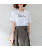 【23区/NIJYUSANKU】のFOLKLORE ロゴTシャツ 人気、トレンドファッション・服の通販 founy(ファニー) ファッション Fashion レディースファッション WOMEN トップス・カットソー Tops/Tshirt シャツ/ブラウス Shirts/Blouses ロング / Tシャツ T-Shirts カットソー Cut and Sewn 春 Spring カットソー Cut And Sew モチーフ Motif S/S・春夏 Ss・Spring/Summer 夏 Summer 2024年 2024 2024春夏・S/S Ss,Spring/Summer,2024 エレガント 上品 Elegant thumbnail ホワイト系|ID: prp329100003906932 ipo3291000000025779115