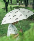 【アンドウール/AND WOOL】の〈UVカット率99%以上・一級遮光生地・晴雨兼用〉野ばら刺繍の日傘 (長傘タイプ) ベージュ|ID: prp329100003908880 ipo3291000000025797173