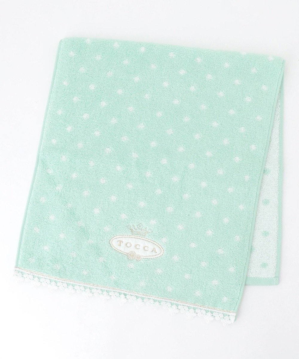 【トッカ/TOCCA】のPERLE FACE TOWEL フェイスタオル インテリア・キッズ・メンズ・レディースファッション・服の通販 founy(ファニー) 　ファッション　Fashion　レディースファッション　WOMEN　2024年　2024　2024春夏・S/S　Ss,Spring/Summer,2024　S/S・春夏　Ss・Spring/Summer　おすすめ　Recommend　ギフト プレゼント　Gift Present　シンプル　Simple　ジャカード　Jacquard　タオル　Towel　ドット　Dot　フェイス　Face　レース　Race　夏　Summer　春　Spring　雑誌　Magazine　スカイブルー系|ID: prp329100003910075 ipo3291000000028614741