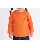 【ミキハウスホットビスケッツ/MIKI HOUSE HOT BISCUITS / KIDS】の【70-120cm】【Everyday Series】ワンポイント 長袖Tシャツ オレンジ|ID: prp329100003912727 ipo3291000000031974867