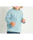 【ミキハウスホットビスケッツ/MIKI HOUSE HOT BISCUITS / KIDS】の【70-120cm】【Everyday Series】ワンポイント 長袖Tシャツ ストームブルー|ID: prp329100003912727 ipo3291000000031974871