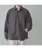 【ウィゴー/WEGO】の【ユニセックス着用ITEM/SMLサイズ展開/冷房対策/紫外線対策】シアーBIGシャツ ダークグレー|ID: prp329100003914284 ipo3291000000027775511