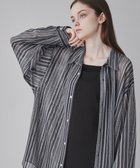 【ウィゴー/WEGO】の【ユニセックス着用ITEM】ストライプメッシュBIGシャツ 柄1|ID:prp329100003914299