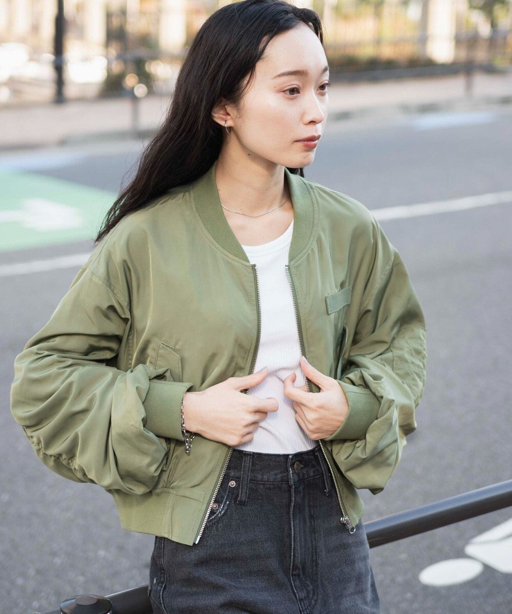 【ウィゴー/WEGO】のショートMAー1 人気、トレンドファッション・服の通販 founy(ファニー) 　ファッション　Fashion　レディースファッション　WOMEN　アウター　Coat Outerwear　コート　Coats　ジャケット　Jackets　モッズ/フィールドコート　Mods Coats/Field Coats　S/S・春夏　Ss・Spring/Summer　おすすめ　Recommend　クロップド　Cropped　ショート　Short　ジャケット　Jacket　スマホ　Smartphone　トレンド　Trend　ハーフ　Half　ミリタリー　Military　モッズコート　Mod Coat　ルーズ　Loose　ロング　Long　ワイド　Wide　夏　Summer　春　Spring　 other-1|ID: prp329100003914312 ipo3291000000025830808