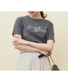 【エニィ スィス/any SiS】のロゴ刺繍 Tシャツ スレート|ID:prp329100003914338