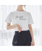 【エニィ スィス/any SiS】のロゴ刺繍 Tシャツ オフ|ID:prp329100003914338