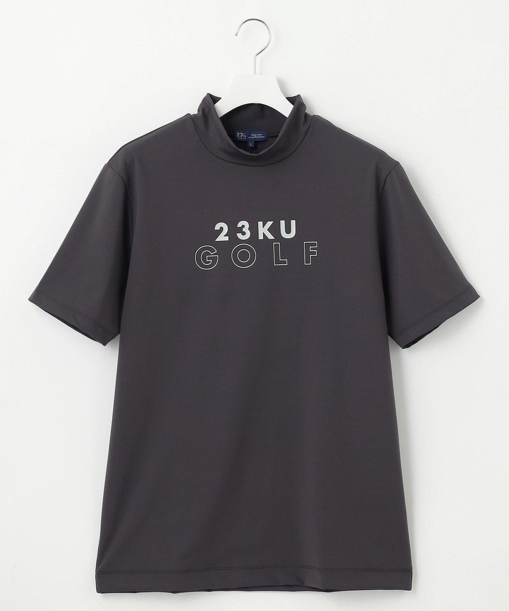 【23区 ゴルフ/23区GOLF / MEN】の【MEN】ベアスムース モックネックシャツ インテリア・キッズ・メンズ・レディースファッション・服の通販 founy(ファニー) 　ファッション　Fashion　メンズファッション　MEN　トップス・カットソー　Tops/Tshirt/Men　シャツ　Shirts　インナー　Inner　カットソー　Cut And Sew　ジャケット　Jacket　パーカー　Hoodie　フロント　Front　ベスト　Vest　ベーシック　Basic　夏　Summer　春　Spring　S/S・春夏　Ss・Spring/Summer　ブラック系|ID: prp329100003916367 ipo3291000000027380231