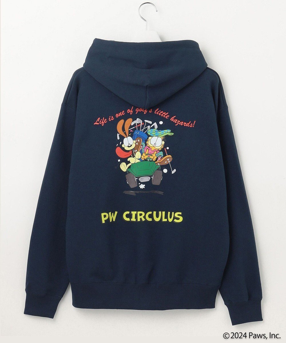 【ピーダブリュサーキュラス/PW CIRCULUS / MEN】の【MEN】Garfield フーディー インテリア・キッズ・メンズ・レディースファッション・服の通販 founy(ファニー) 　ファッション　Fashion　メンズファッション　MEN　トップス・カットソー　Tops/Tshirt/Men　A/W・秋冬　Aw・Autumn/Winter・Fw・Fall-Winter　クール　Cool　ゴルフ　Golf　スウェット　Sweat　ネイビー系|ID: prp329100003917386 ipo3291000000027380164