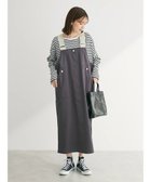 【グリーンパークス/Green Parks】の・SUGAR SPOON ペインターサロペットスカート Charcoal Gray|ID:prp329100003917416