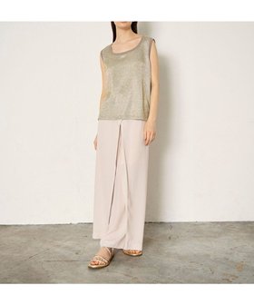 【グレース コンチネンタル/GRACE CONTINENTAL】 ラメカットトップ人気、トレンドファッション・服の通販 founy(ファニー) ファッション Fashion レディースファッション WOMEN トップス・カットソー Tops/Tshirt S/S・春夏 Ss・Spring/Summer インナー Inner カットソー Cut And Sew シャイニー Shiny ジャケット Jacket ジャージ Jersey タンク Tank ノースリーブ No Sleeve パイピング Piping ブラウジング Browsing リラックス Relax エレガント 上品 Elegant 再入荷 Restock/Back In Stock/Re Arrival 夏 Summer 春 Spring |ID:prp329100003918720