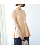 【アンフィーロ 自由区/UNFILO】の【接触冷感/ストレッチ/シワになりにくい】BEAUTY FORM ペプラムTシャツ ライトイエロー|ID:prp329100003918801