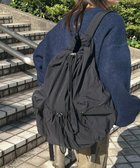 【ウィゴー/WEGO】のドロストデザインリュック ブラック|ID: prp329100003922424 ipo3291000000029457985