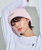 【ウィゴー/WEGO】の【ユニセックス着用ITEM】ロゴショートビーニー ライトピンク|ID: prp329100003922426 ipo3291000000028192392