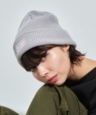 【ウィゴー/WEGO】の【ユニセックス着用ITEM】ロゴショートビーニー ライトグレー|ID: prp329100003922426 ipo3291000000028192395