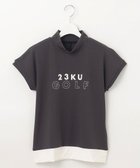 【23区 ゴルフ/NIJYUSANKU GOLF】の【WOMEN】ベアスムース モックネック 人気、トレンドファッション・服の通販 founy(ファニー) ファッション Fashion レディースファッション WOMEN トップス・カットソー Tops/Tshirt シャツ/ブラウス Shirts/Blouses ロング / Tシャツ T-Shirts カットソー Cut and Sewn S/S・春夏 Ss・Spring/Summer カットソー Cut And Sew スリーブ Sleeve フレンチ French モックネック Mock Neck 人気 Popularity 夏 Summer 春 Spring thumbnail ブラック系|ID: prp329100003924310 ipo3291000000026435219