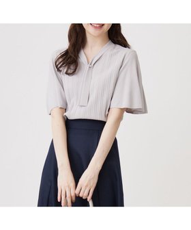 【エニィ スィス/any SiS】の【UVケア】ボウタイフレアスリーブ ニット 人気、トレンドファッション・服の通販 founy(ファニー) ファッション Fashion レディースファッション WOMEN トップス・カットソー Tops/Tshirt ニット Knit Tops S/S・春夏 Ss・Spring/Summer シンプル Simple ストレッチ Stretch スリーブ Sleeve セーター Sweater フェミニン Feminine フレア Flare プリーツ Pleats ボトム Bottom エレガント 上品 Elegant 再入荷 Restock/Back In Stock/Re Arrival 夏 Summer 春 Spring |ID:prp329100003927908