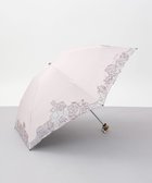 【アウロラ/AURORA】のNINA RICCI (ニナリッチ) 刺しゅうオーガンジー掛け合わせ 晴雨兼用パラソル(折り畳み・ミニ傘) ピンク|ID: prp329100003930394 ipo3291000000028370434