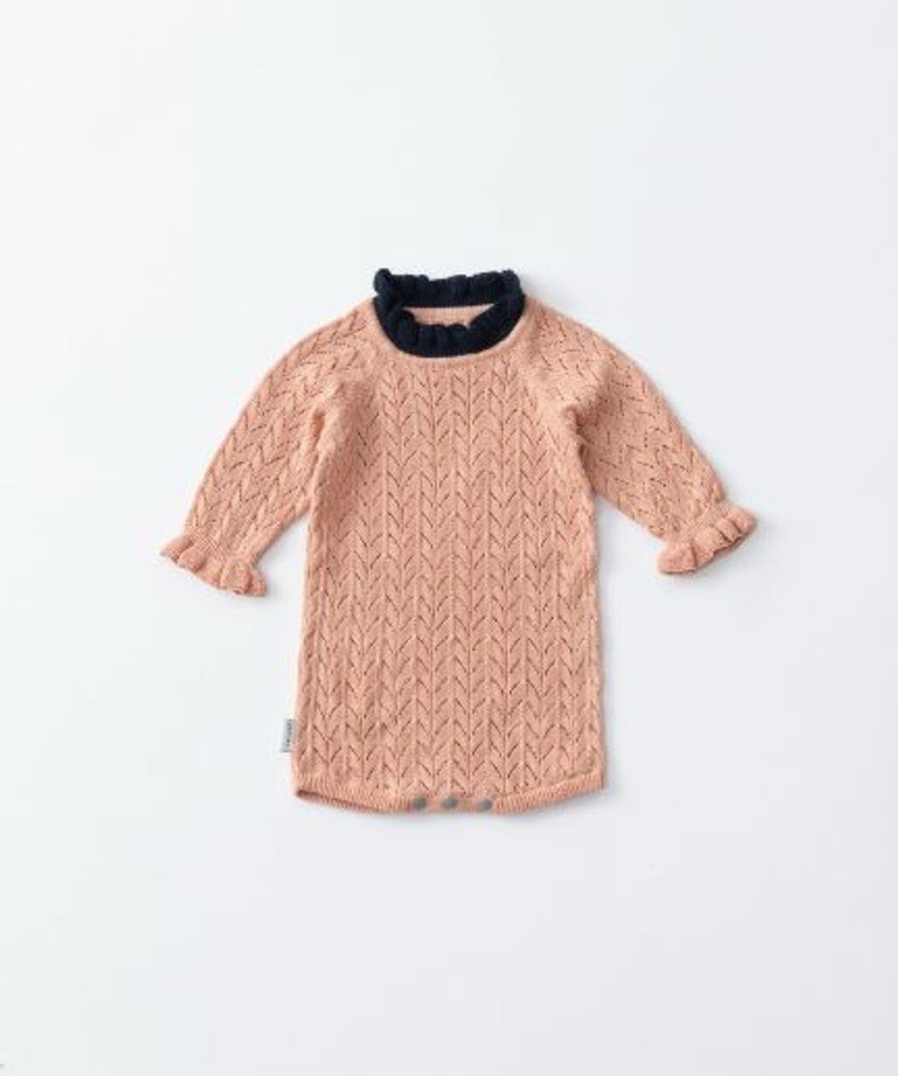 【トリコテ/Tricote / KIDS】のHERRINGBONE PATTERN ROMPER/ヘリンボーン柄ロンパース インテリア・キッズ・メンズ・レディースファッション・服の通販 founy(ファニー) 　ファッション　Fashion　キッズファッション　KIDS　A/W・秋冬　Aw・Autumn/Winter・Fw・Fall-Winter　S/S・春夏　Ss・Spring/Summer　フリル　Frills　ヘリンボーン　Herringbone　ベビー　Baby　ロンパース　Rompers　夏　Summer　68PINKBEIGE|ID: prp329100003932469 ipo3291000000028306098