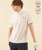 【23区 ゴルフ/23区GOLF / MEN】の【MEN】【吸水速乾/UVケア】YELL柄ジャガード モックネック ホワイト系|ID: prp329100003932477 ipo3291000000027378781