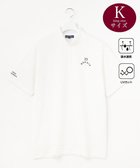 【23区 ゴルフ/23区GOLF / MEN】の【MEN】【キングサイズ/吸水速乾/UVケア】YELL柄ジャガード モックネック ホワイト系|ID: prp329100003934366 ipo3291000000027378600