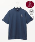 【23区 ゴルフ/23区GOLF / MEN】の【MEN】【キングサイズ/吸水速乾/UVケア】YELL柄ジャガード モックネック ネイビー系|ID: prp329100003934366 ipo3291000000027378602