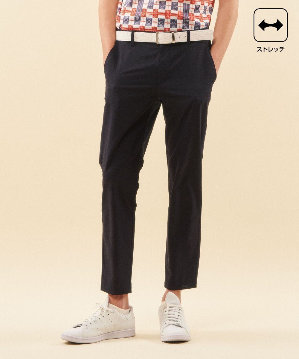 【23区 ゴルフ/23区GOLF / MEN】の【MEN】【ストレッチ】クールメッシュ テーパードパンツ インテリア・キッズ・メンズ・レディースファッション・服の通販 founy(ファニー) 　ファッション　Fashion　メンズファッション　MEN　ボトムス　Bottoms/Men　S/S・春夏　Ss・Spring/Summer　ゴルフ　Golf　シンプル　Simple　ストレッチ　Stretch　スポーティ　Sporty　ポケット　Pocket　ワンポイント　One Point　夏　Summer　春　Spring　ネイビー系|ID: prp329100003934386 ipo3291000000027378838