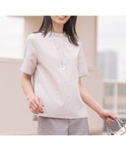 【ジェイ プレス/J.PRESS】の【洗える】アセテートレーヨンコットンチェック ペプラム ブラウス ピンク系3|ID: prp329100003938723 ipo3291000000028426840