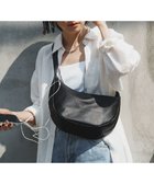 【ラシット/russet】の【新色追加】ソフトレザーラウンドショルダーバッグ(CE-1326-WEB) Black2(シルバー金具)|ID: prp329100003938735 ipo3291000000033275731