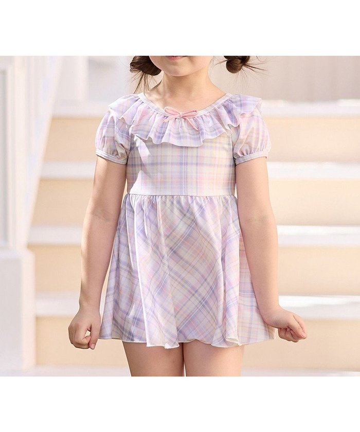 【エニィ/ANY / KIDS】のチェック柄 セパレート 水着 インテリア・キッズ・メンズ・レディースファッション・服の通販 founy(ファニー) https://founy.com/ ファッション Fashion キッズファッション Fashion for Kids インナー Innerwear セパレート Separate, Two-Piece チェック Check, Plaid, Tartan チュニック Tunic, Long Top パステル Pastel, Soft Color フリル Frill, Ruffle ラベンダー Lavender リボン Ribbon, Bow 半袖 Short Sleeve, Half Sleeve 夏 Summer 春 Spring S/S・春夏 SS, Spring/Summer, Warm Season 楽ちん Easy Fit, Comfortable 水着 Swimsuit, Swimwear |ID: prp329100003940460 ipo3291000000033653125