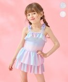 【エニファム/any FAM / KIDS】の総柄 フリル ワンピース 水着 レインボー|ID:prp329100003940463