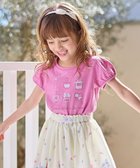 【エニファム/any FAM / KIDS】の【WEB限定】7days プリント 半袖 Tシャツ ライラック×コスメ|ID: prp329100003940465 ipo3291000000031961505