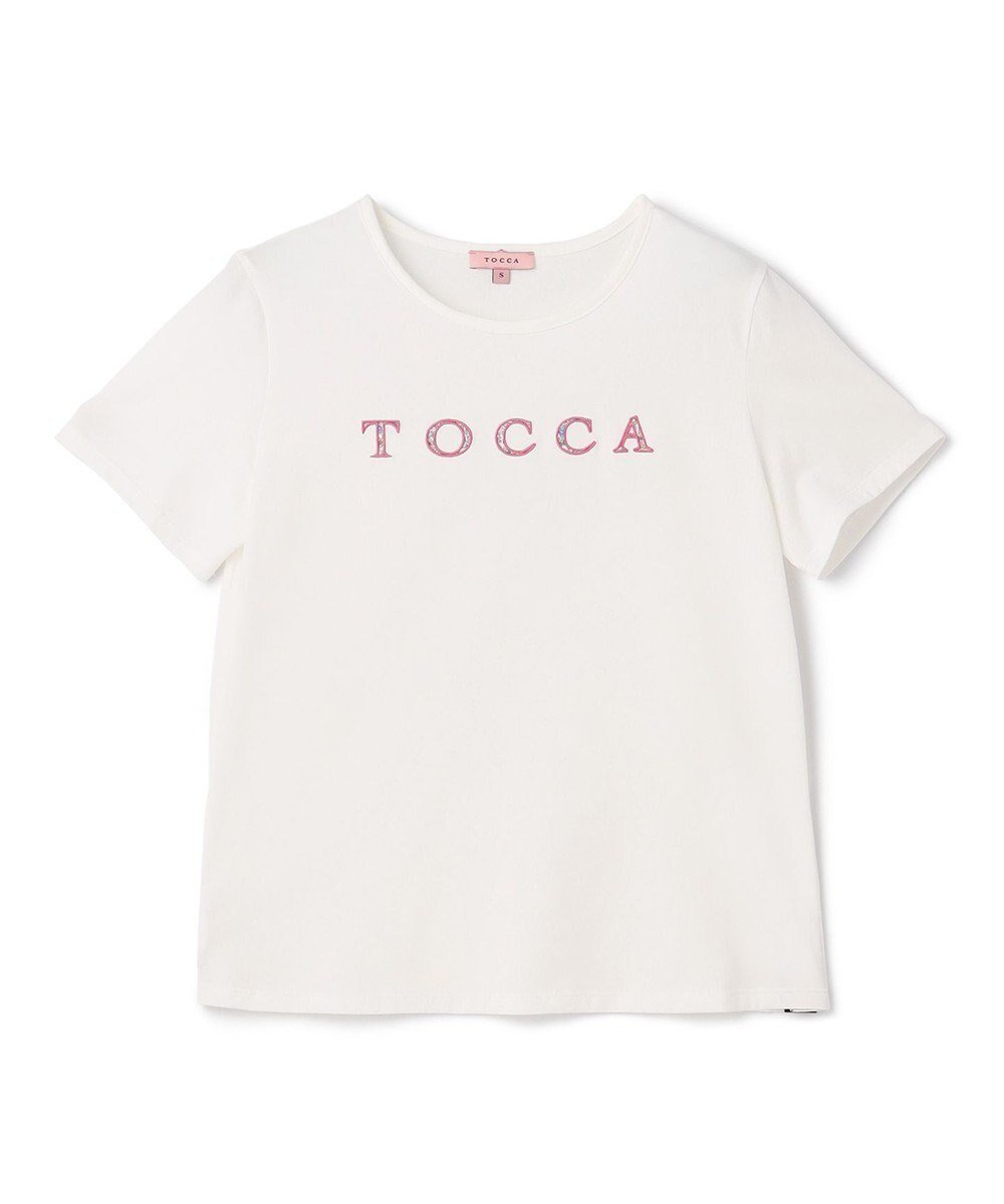 【トッカ/TOCCA】の【洗える!】TOCCA PATCHWORK LOGO TEE Tシャツ インテリア・キッズ・メンズ・レディースファッション・服の通販 founy(ファニー) 　ファッション　Fashion　レディースファッション　WOMEN　トップス・カットソー　Tops/Tshirt　シャツ/ブラウス　Shirts/Blouses　ロング / Tシャツ　T-Shirts　カットソー　Cut and Sewn　S/S・春夏　Ss・Spring/Summer　カットソー　Cut And Sew　夏　Summer　春　Spring　洗える　Washable　ホワイト系|ID: prp329100003940574 ipo3291000000026130407