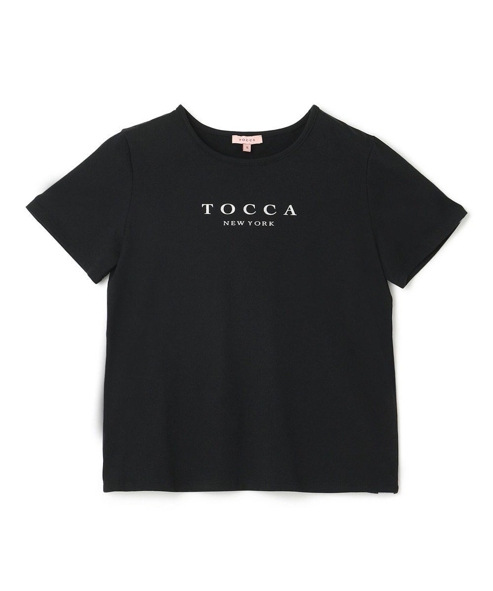 【トッカ/TOCCA】の【洗える!】TOCCA NEW YORK LOGO TEE Tシャツ インテリア・キッズ・メンズ・レディースファッション・服の通販 founy(ファニー) 　ファッション　Fashion　レディースファッション　WOMEN　トップス・カットソー　Tops/Tshirt　シャツ/ブラウス　Shirts/Blouses　ロング / Tシャツ　T-Shirts　カットソー　Cut and Sewn　S/S・春夏　Ss・Spring/Summer　カットソー　Cut And Sew　夏　Summer　春　Spring　洗える　Washable　ブラック系|ID: prp329100003940575 ipo3291000000026130409