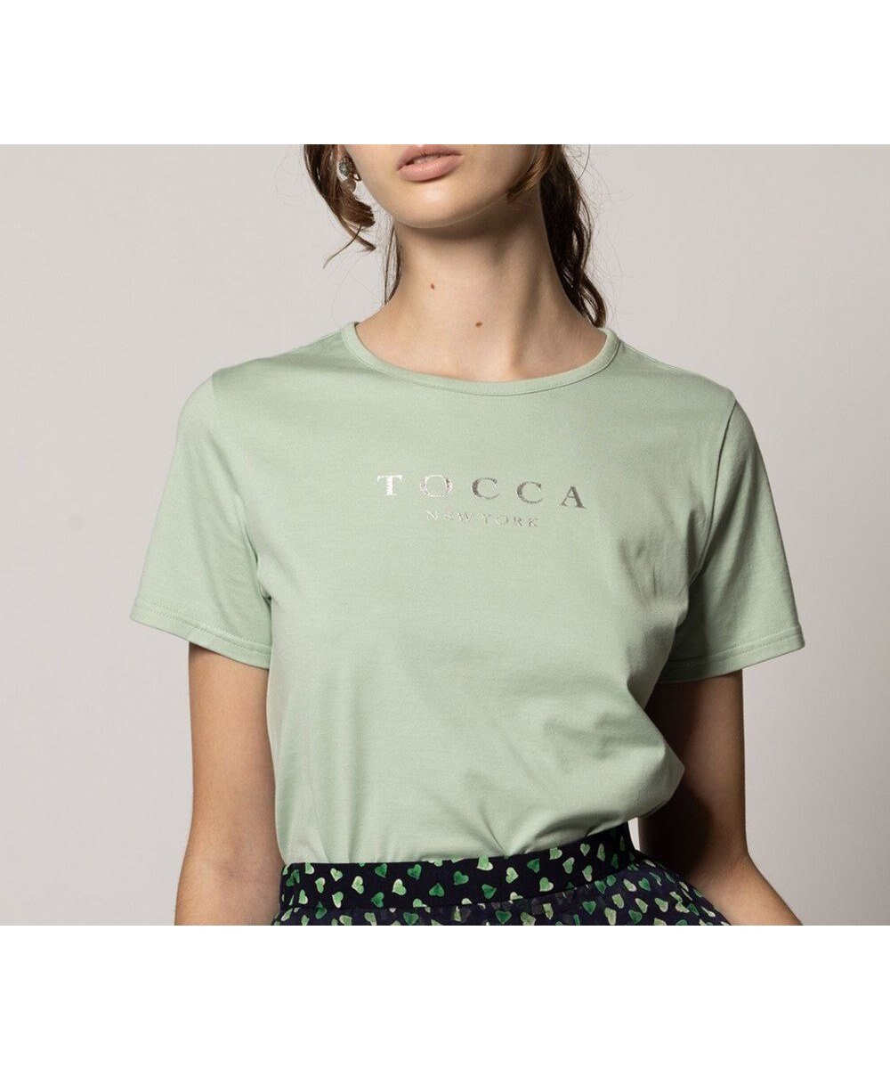 【トッカ/TOCCA】の【洗える!】TOCCA NEW YORK LOGO TEE Tシャツ インテリア・キッズ・メンズ・レディースファッション・服の通販 founy(ファニー) 　ファッション　Fashion　レディースファッション　WOMEN　トップス・カットソー　Tops/Tshirt　シャツ/ブラウス　Shirts/Blouses　ロング / Tシャツ　T-Shirts　カットソー　Cut and Sewn　S/S・春夏　Ss・Spring/Summer　カットソー　Cut And Sew　夏　Summer　春　Spring　洗える　Washable　トッカブルー系|ID: prp329100003940575 ipo3291000000027757396