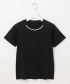 【フェルゥ/Feroux】の【UVケア】パールネック Tシャツ ブラック系|ID: prp329100003943302 ipo3291000000028329622