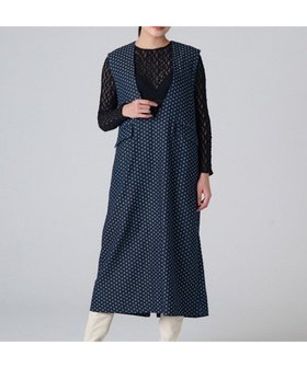 【リポトレンタアンニ/Ripo trenta anni】の【洗える/デニムジャガード】V-NECK DOTS DENIM DRESS デニムワンピース 人気、トレンドファッション・服の通販 founy(ファニー) ファッション Fashion レディースファッション WOMEN ワンピース Dress ドレス Party Dresses 洗える Washable サロペット Overalls ジャカード Jacquard ジーンズ Jeans デニム Denim ドット Dot 人気 Popularity リブニット Rib Knit A/W・秋冬 Aw・Autumn/Winter・Fw・Fall-Winter S/S・春夏 Ss・Spring/Summer 夏 Summer |ID:prp329100003952340