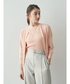 【イェッカ ヴェッカ/YECCA VECCA】のクルーネック7分袖カーディガン Salmon Pink|ID: prp329100003953673 ipo3291000000026488420