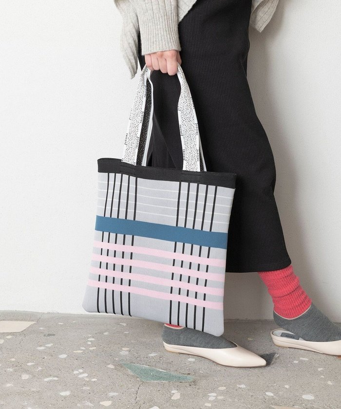 【トリコテ/Tricote】のCHECK KNIT TOTE BAG / チェックニットトート インテリア・キッズ・メンズ・レディースファッション・服の通販 founy(ファニー) https://founy.com/ ファッション Fashion レディースファッション WOMEN トップス・カットソー Tops/Tshirt ニット Knit Tops タオル Towel チェック Check |ID: prp329100003954246 ipo3291000000028589383