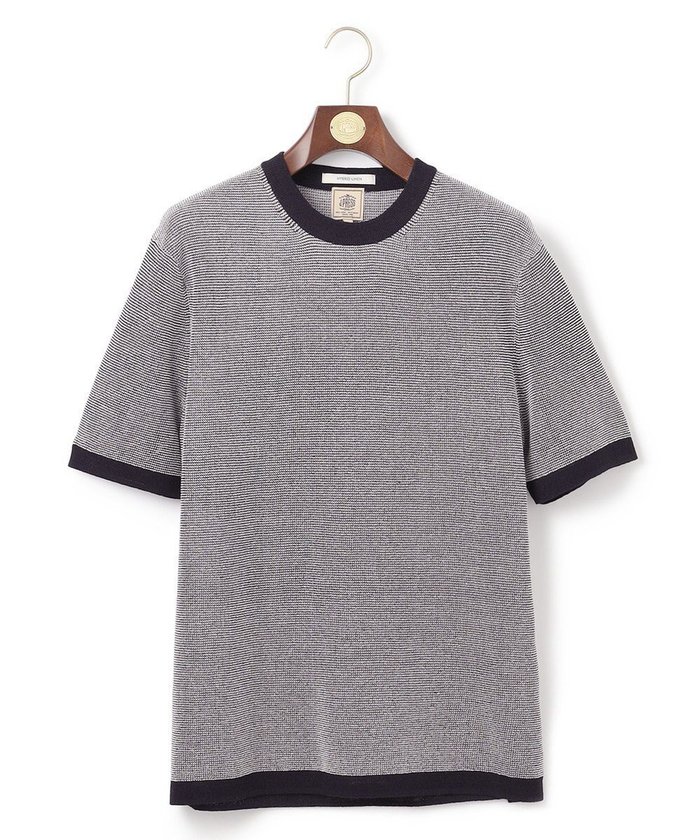 【ジェイ プレス/J.PRESS / MEN】の【ビジネスインナー推奨】【HYBRID LINEN】ニットTシャツ インテリア・キッズ・メンズ・レディースファッション・服の通販 founy(ファニー) https://founy.com/ ファッション Fashion メンズファッション MEN トップス・カットソー Tops/Tshirt/Men ニット Knit Tops シャツ Shirts インナー Inner オーガニック Organic 春 Spring カットソー Cut And Sew 定番 Standard フィット Fit フランス France ボーダー Border リネン Linen レギュラー Regular S/S・春夏 Ss・Spring/Summer おすすめ Recommend 夏 Summer ビジネス 仕事 通勤 Business |ID: prp329100003955220 ipo3291000000027377919