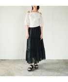 【グレース コンチネンタル/GRACE CONTINENTAL】の刺繍パフスリーブニットトップ ホワイト|ID: prp329100003960727 ipo3291000000028735238