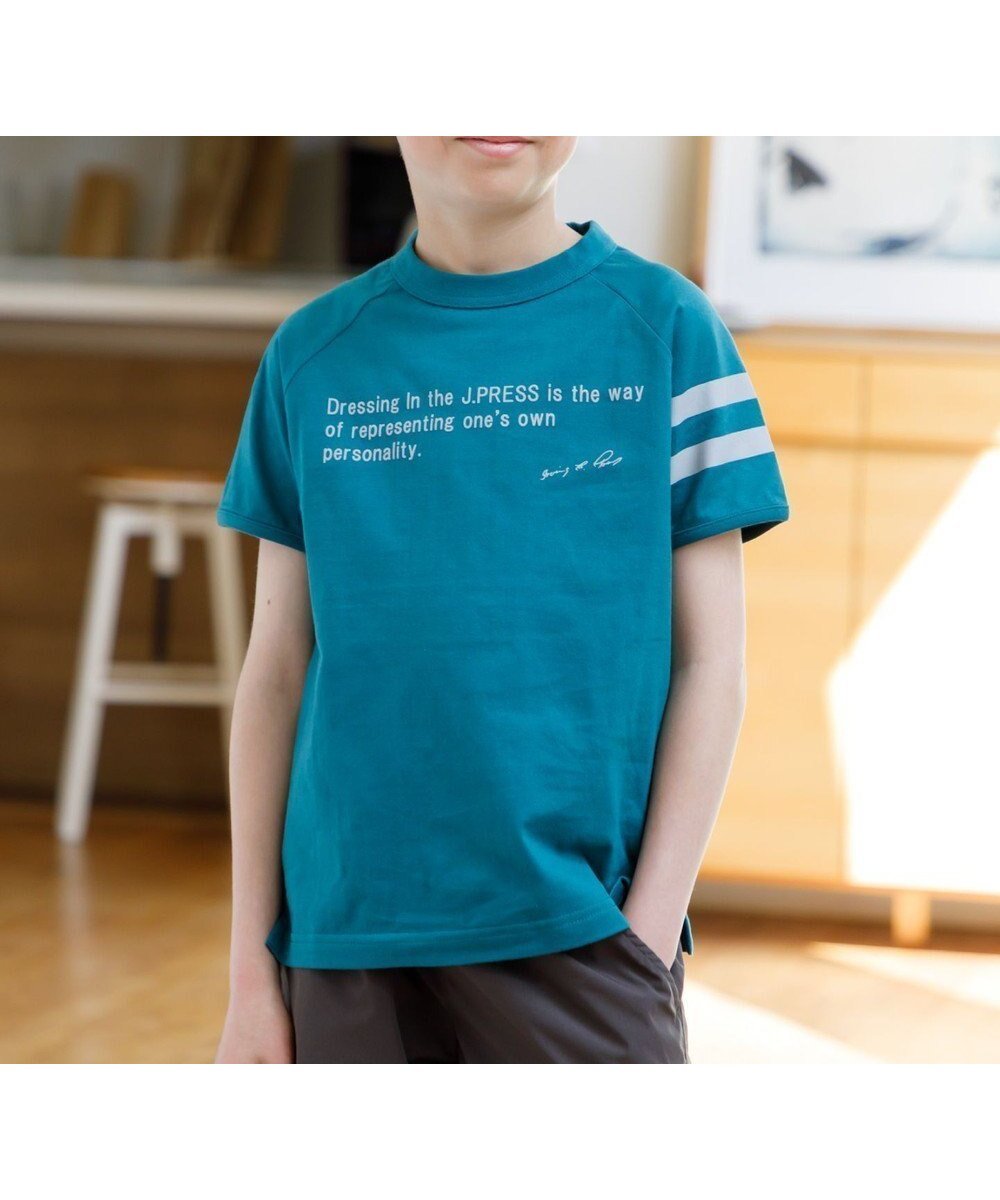 【ジェイ プレス/J.PRESS / KIDS】の【110-130cm】ラグランTシャツ インテリア・キッズ・メンズ・レディースファッション・服の通販 founy(ファニー) 　ファッション　Fashion　キッズファッション　KIDS　トップス・カットソー　Tops/Tees/Kids　春　Spring　カットソー　Cut And Sew　スマホ　Smartphone　プリント　Print　ベーシック　Basic　S/S・春夏　Ss・Spring/Summer　夏　Summer　2024年　2024　2024春夏・S/S　Ss,Spring/Summer,2024　グリーン系|ID: prp329100003963615 ipo3291000000026124720