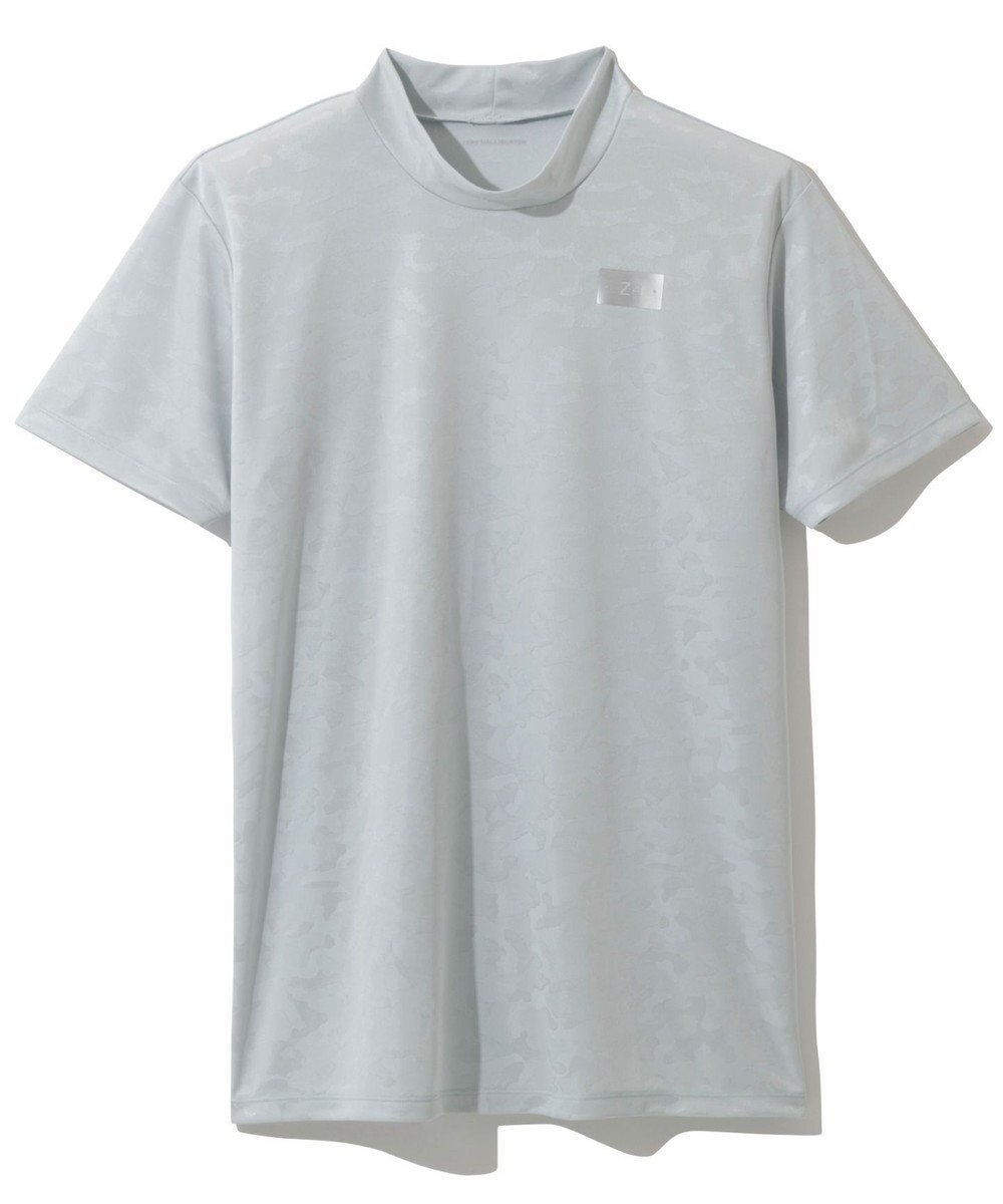 【ゼロハリバートン/ZERO HALLIBURTON / MEN】のモックネック Tシャツ カモフラージュ柄 ZHG-A4S8B 82820 インテリア・キッズ・メンズ・レディースファッション・服の通販 founy(ファニー) 　ファッション　Fashion　メンズファッション　MEN　トップス・カットソー　Tops/Tshirt/Men　シャツ　Shirts　S/S・春夏　Ss・Spring/Summer　カットソー　Cut And Sew　カモフラージュ　Camouflage　ジャカード　Jacquard　モックネック　Mock Neck　夏　Summer　春　Spring　シルバーグレー|ID: prp329100003963646 ipo3291000000027377181