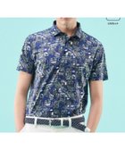 【23区 ゴルフ/23区GOLF / MEN】の【MEN】【吸水速乾/UVカット】パリマップ総柄ポロシャツ ネイビー系5|ID: prp329100003963660 ipo3291000000027377325