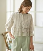 【組曲/KUMIKYOKU】のナイロンレーヨン ティアード半袖ブラウス 人気、トレンドファッション・服の通販 founy(ファニー) ファッション Fashion レディースファッション WOMEN トップス・カットソー Tops/Tshirt シャツ/ブラウス Shirts/Blouses 春 Spring 秋 Autumn/Fall スキッパー Skipper チェック Check ティアード Tiered 長袖 Long Sleeve フリル Frills 半袖 Short Sleeve リラックス Relax S/S・春夏 Ss・Spring/Summer 夏 Summer エレガント 上品 Elegant thumbnail アイボリー系1|ID: prp329100003964279 ipo3291000000026524370