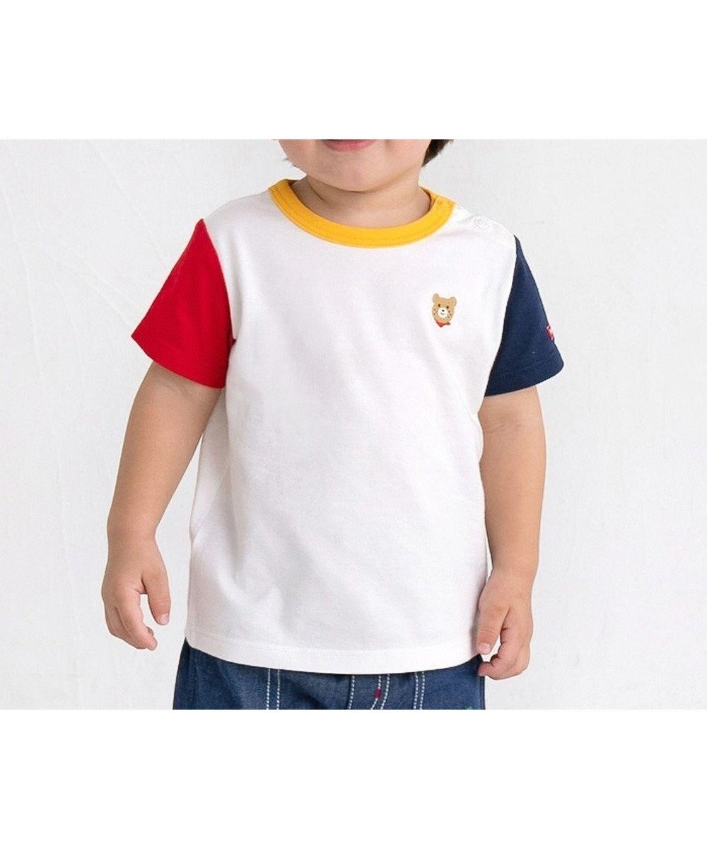 【ミキハウスホットビスケッツ/MIKI HOUSE HOT BISCUITS / KIDS】の【70-120cm】【Everyday Series】ワンポイント 半袖Tシャツ インテリア・キッズ・メンズ・レディースファッション・服の通販 founy(ファニー) 　ファッション　Fashion　キッズファッション　KIDS　トップス・カットソー　Tops/Tees/Kids　S/S・春夏　Ss・Spring/Summer　おすすめ　Recommend　カットソー　Cut And Sew　カラフル　Colorful　シンプル　Simple　ベーシック　Basic　ワンポイント　One Point　半袖　Short Sleeve　夏　Summer　定番　Standard　春　Spring　白|ID: prp329100003965076 ipo3291000000026185457