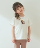 【エニファム/any FAM / KIDS】のオーガビッツアニマルサガラ刺繍Tシャツ オフホワイト×レッサーパンダ|ID:prp329100003965088