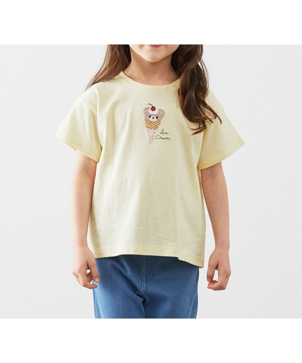 【エニファム/any FAM / KIDS】の接触冷感たべものTシャツ インテリア・キッズ・メンズ・レディースファッション・服の通販 founy(ファニー) 　ファッション　Fashion　キッズファッション　KIDS　トップス・カットソー　Tops/Tees/Kids　S/S・春夏　Ss・Spring/Summer　おすすめ　Recommend　カットソー　Cut And Sew　シンプル　Simple　再入荷　Restock/Back In Stock/Re Arrival　半袖　Short Sleeve　夏　Summer　春　Spring　クリーム系|ID: prp329100003965091 ipo3291000000026359231